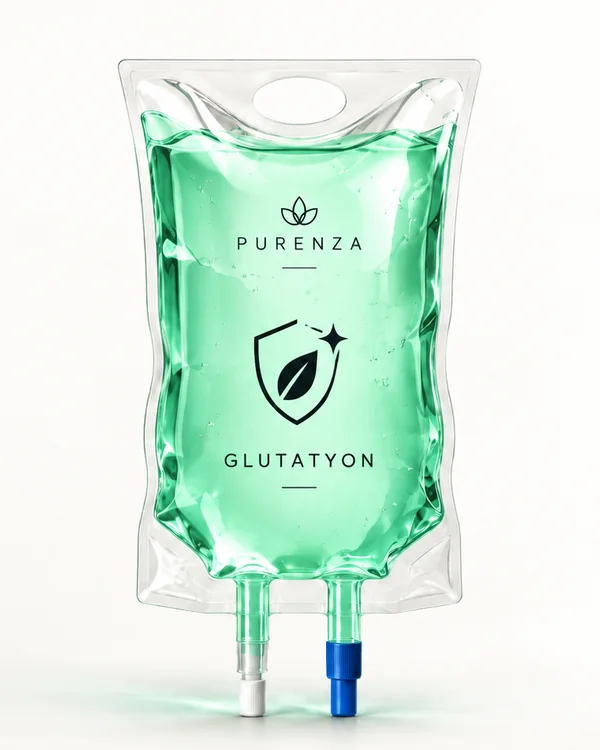 Mint yeşili glutatyon serum torbası